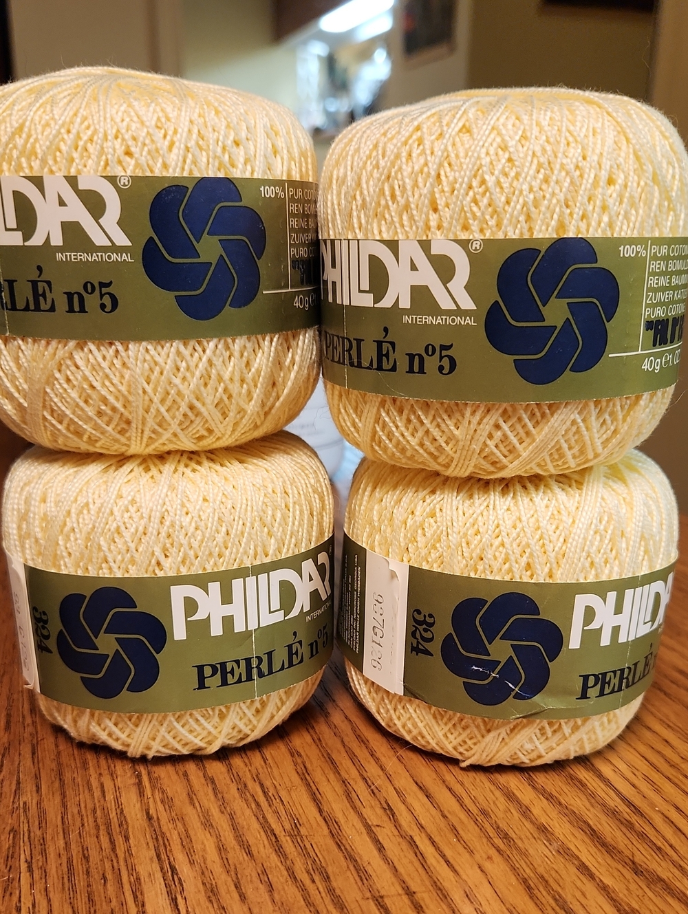Perlé No.5 Crochet Thread in Pale Yellow